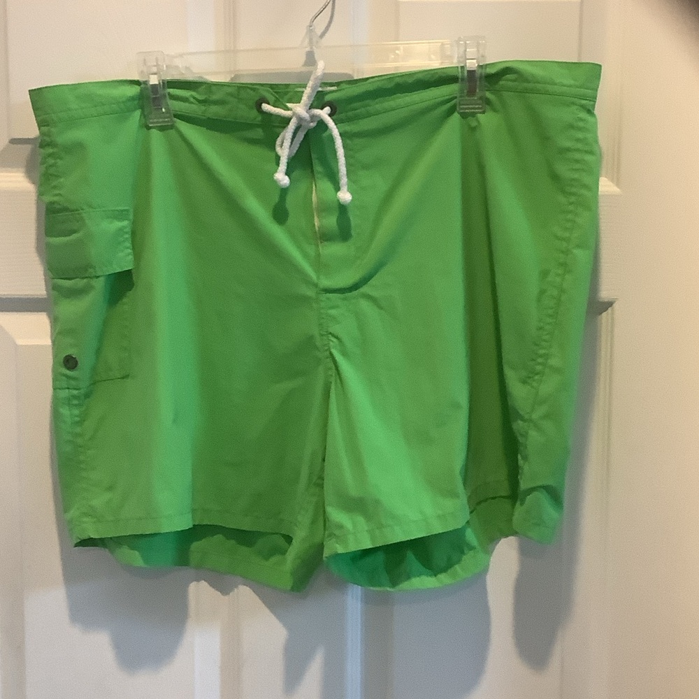 J. Crew Bright‎ Green swim trunks